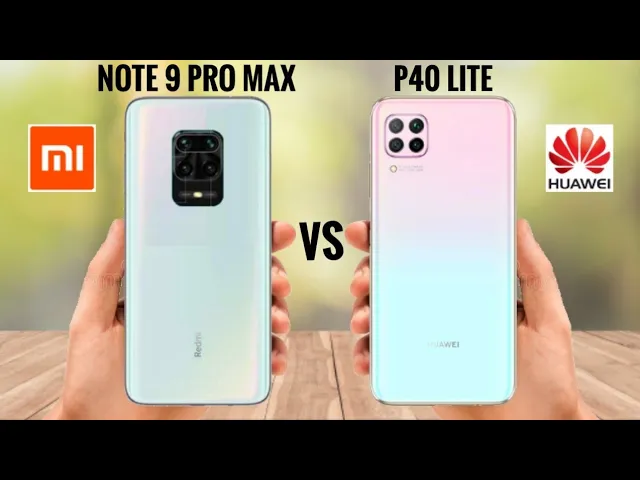 redmi note 9 pro max vs huawei p40 lite